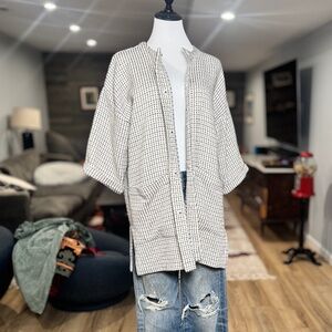 Vintage Eileen Fisher short sleeve jacket